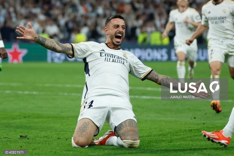 O futebolista Joselu ‘catapultou’ hoje o Real Madrid para a final da Liga dos Campeões, ao marcar os dois golos da reviravolta (2-1) sobre o Bayern Munique perto do final do encontro da segunda mão das meias-finais.