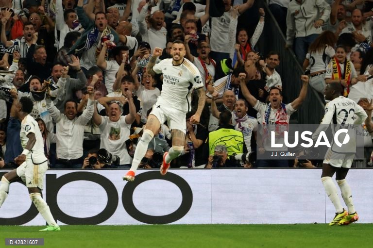 O futebolista Joselu ‘catapultou’ hoje o Real Madrid para a final da Liga dos Campeões, ao marcar os dois golos da reviravolta (2-1) sobre o Bayern Munique perto do final do encontro da segunda mão das meias-finais.
