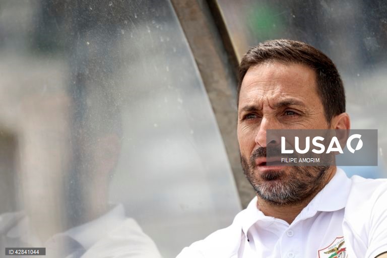 O treinador do Santa Clara, Vasco Matos, durante o jogo da 33ª jornada da II liga de futebol, disputado no Estádio Municipal de Mafra, 12 de maio de 2024. FILIPE AMORIM/LUSA