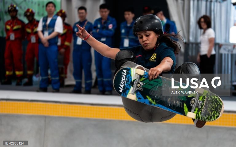 China: competição feminina de skate Xangai 2024 para os Jogos Olímpicos de Paris2024