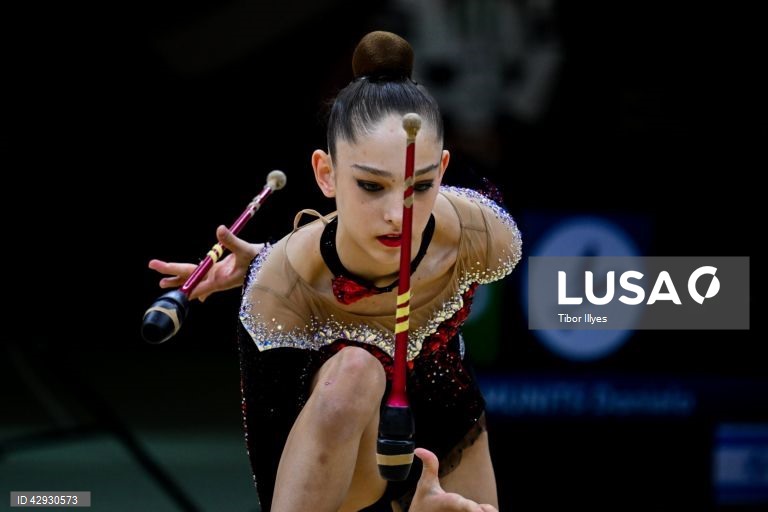 Final da competição individual do 40.º Campeonato da Europa de Ginástica Rítmica na Papp Laszlo Budapest Sports Arena, em Budapes, Hungria.