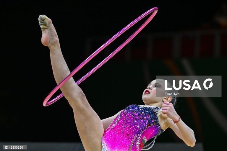Final da competição individual do 40.º Campeonato da Europa de Ginástica Rítmica na Papp Laszlo Budapest Sports Arena, em Budapes, Hungria.