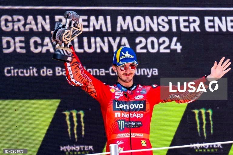 Francisco Bagnaia vence Grande Prémio de MotoGP da Catalunha