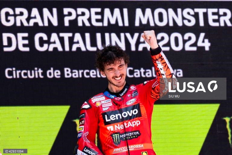 Francisco Bagnaia vence Grande Prémio de MotoGP da Catalunha