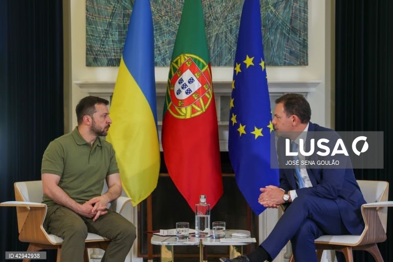 Portugal: Visita do Presidente da Ucrânia Volodymyr Zelensky 