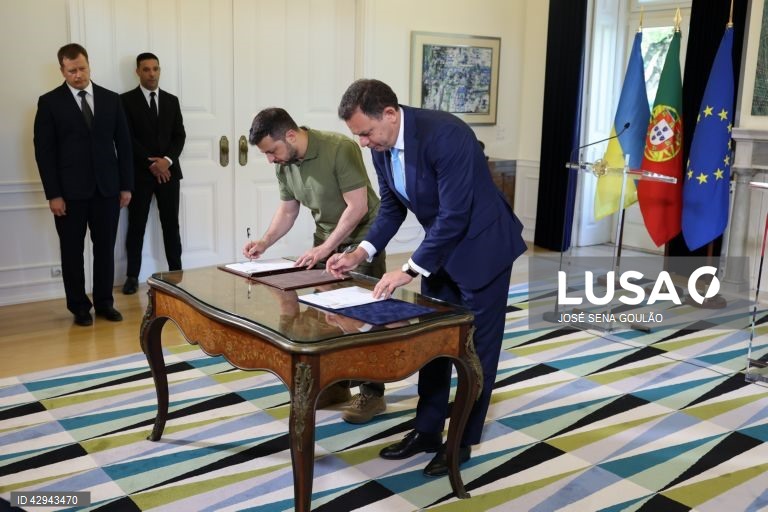 Portugal: Visita do Presidente da Ucrânia Volodymyr Zelensky 