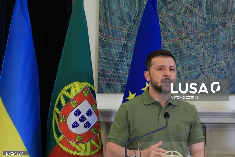 Portugal: Visita do Presidente da Ucrânia Volodymyr Zelensky 