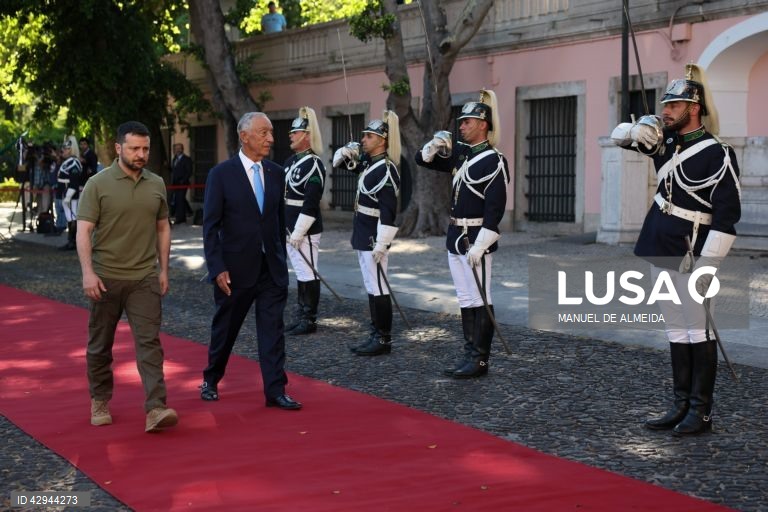 Portugal: Visita do Presidente da Ucrânia Volodymyr Zelensky 