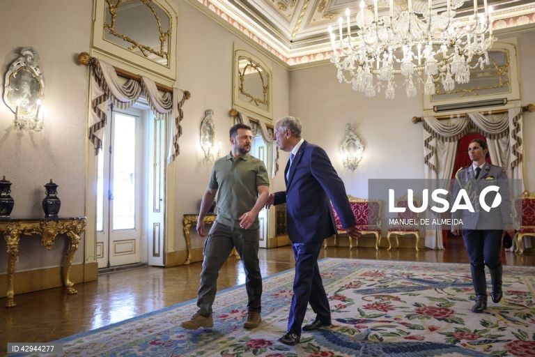 Portugal: Visita do Presidente da Ucrânia Volodymyr Zelensky 