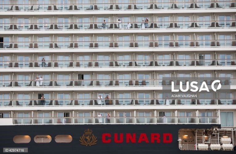 Cerimónia de atribuição do nome do novo navio de cruzeiro da Cunard, o Queen Anne