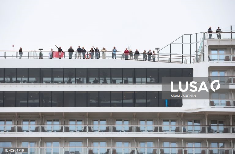 Cerimónia de atribuição do nome do novo navio de cruzeiro da Cunard, o Queen Anne