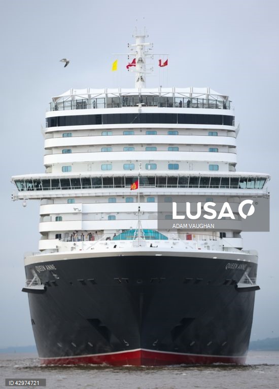 Cerimónia de atribuição do nome do novo navio de cruzeiro da Cunard, o Queen Anne
