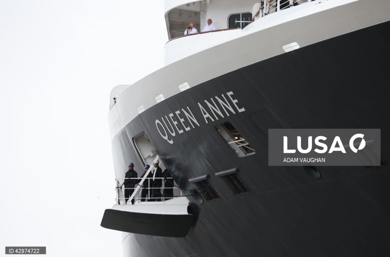Cerimónia de atribuição do nome do novo navio de cruzeiro da Cunard, o Queen Anne