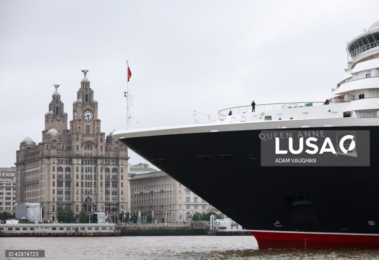 Cerimónia de atribuição do nome do novo navio de cruzeiro da Cunard, o Queen Anne