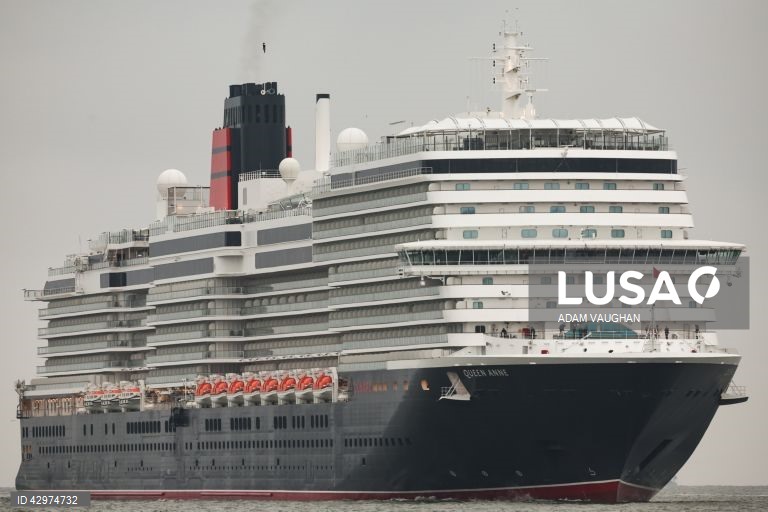 Cerimónia de atribuição do nome do novo navio de cruzeiro da Cunard, o Queen Anne