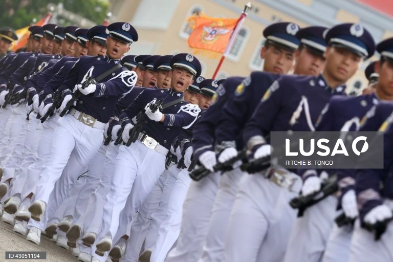 Celebrações do centenário da Academia Militar da República da China (ROC) (celebrações do centenário da Academia Militar de Whampoa) no interior da Academia Militar da República da China (ROC) em Kaohsiung, Taiwan,