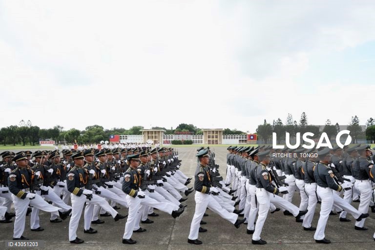 Celebrações do centenário da Academia Militar da República da China (ROC) (celebrações do centenário da Academia Militar de Whampoa) no interior da Academia Militar da República da China (ROC) em Kaohsiung, Taiwan,