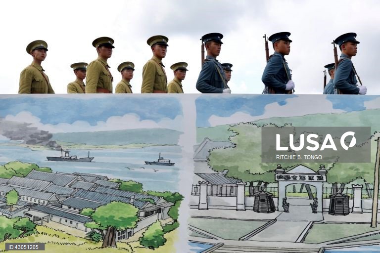 Celebrações do centenário da Academia Militar da República da China (ROC) (celebrações do centenário da Academia Militar de Whampoa) no interior da Academia Militar da República da China (ROC) em Kaohsiung, Taiwan,