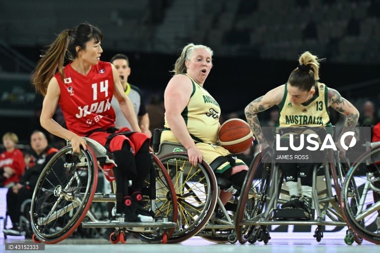 Basquete em cadeira de rodas feminino - Austrália vs Japão