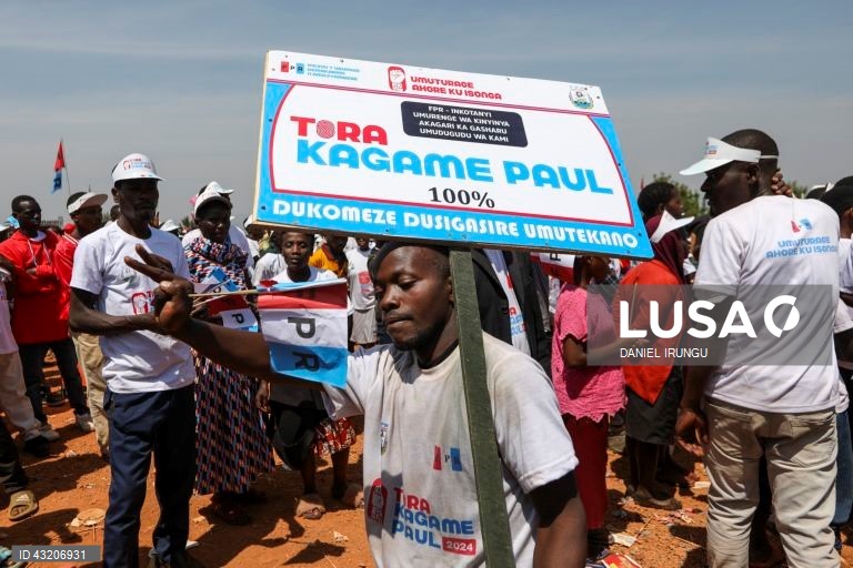 Kigali: Campanha presidencial do atual Presidente do Ruanda, Kagame
