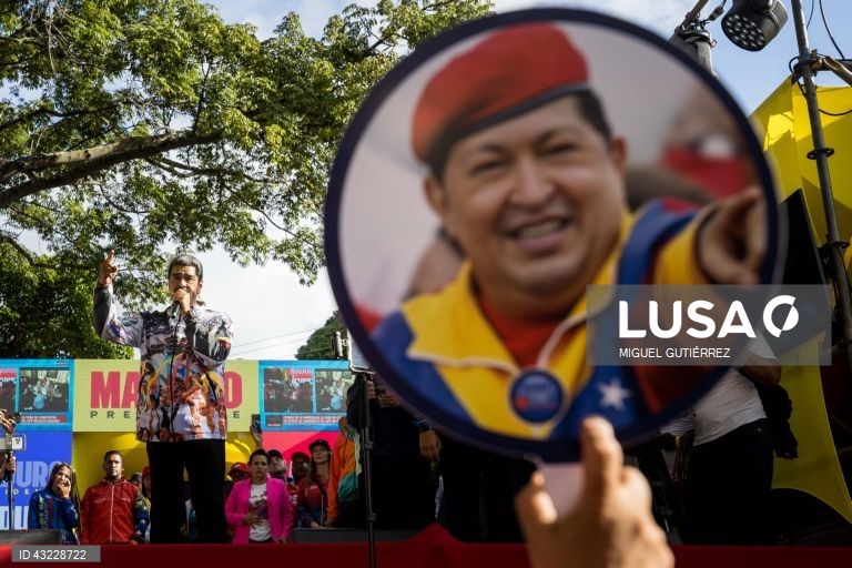 Venezuela: Campanha eleitoral de Nicolas Maduro em Caracas