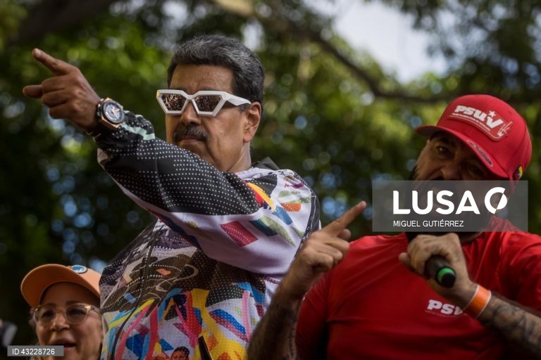 Venezuela: Campanha eleitoral de Nicolas Maduro em Caracas