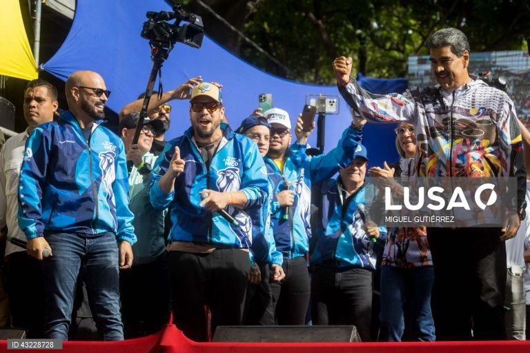 Venezuela: Campanha eleitoral de Nicolas Maduro em Caracas