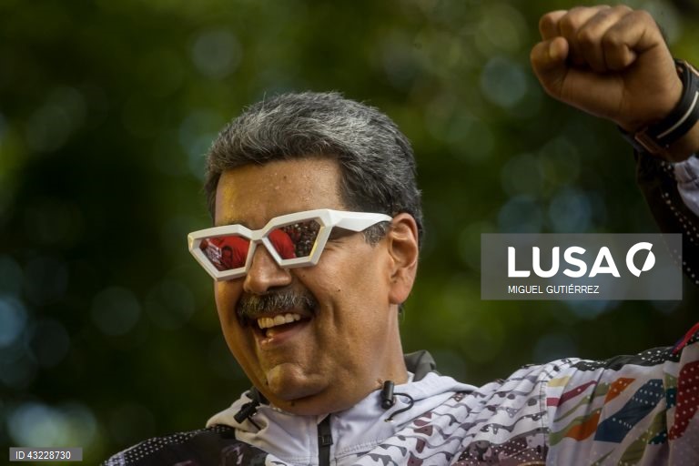 Venezuela: Campanha eleitoral de Nicolas Maduro em Caracas