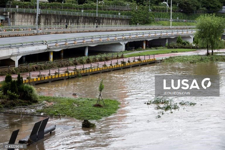 Coreia do Sul: Chuva forte em Seul