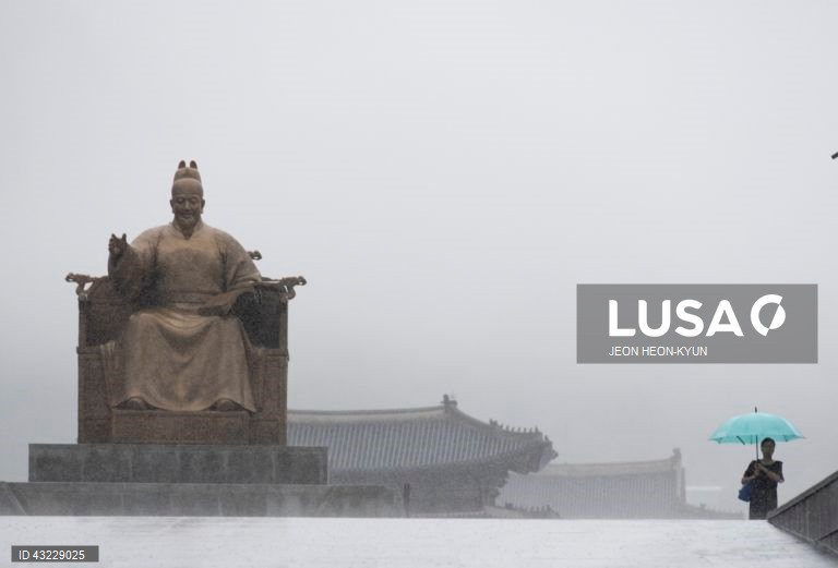 Coreia do Sul: Chuva forte em Seul