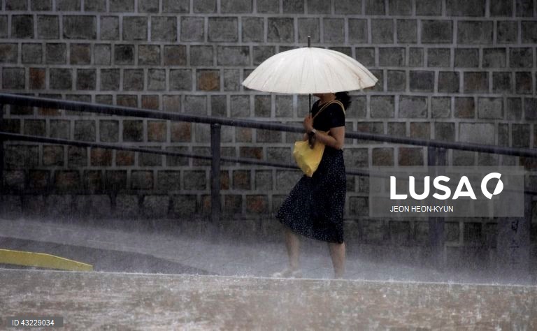 Coreia do Sul: Chuva forte em Seul