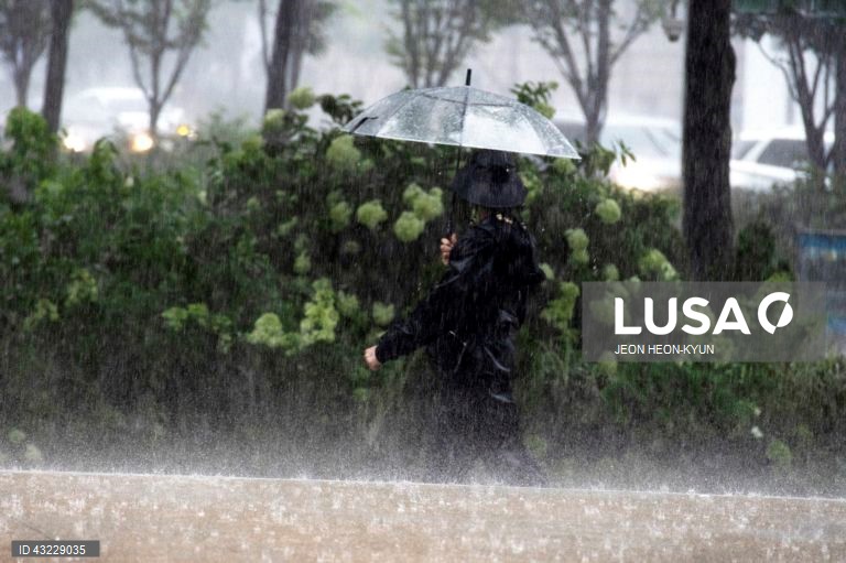 Coreia do Sul: Chuva forte em Seul