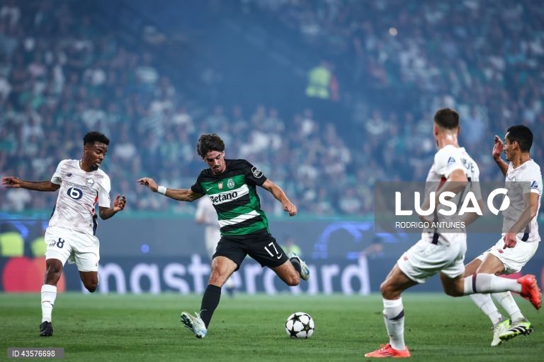 O Sporting estreou-se hoje com um triunfo na fase de liga da edição 2024/25 da Liga dos Campeões em futebol, ao vencer em casa os franceses do Lille por 2-0, em encontro da primeira jornada.