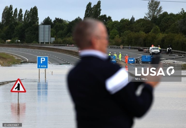 Alertas de inundações na sequência de chuvas fortes em Inglaterra
