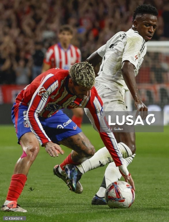 Futebol: Liga espanhola - Atlético de Madrid vs Real Madrid
