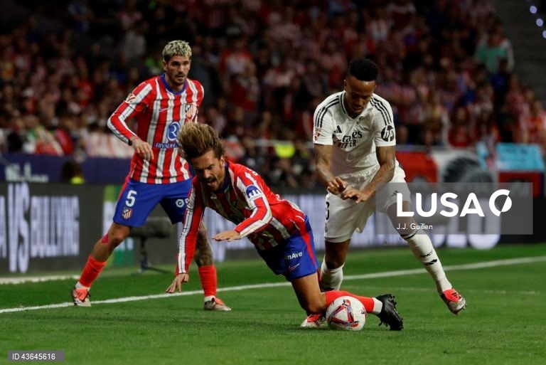 Futebol: Liga espanhola - Atlético de Madrid vs Real Madrid