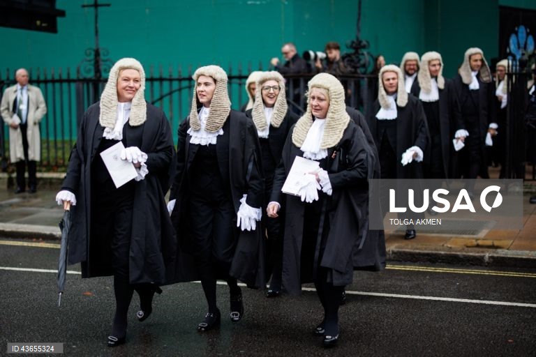 Londres: Início do ano judicial em Westminster.