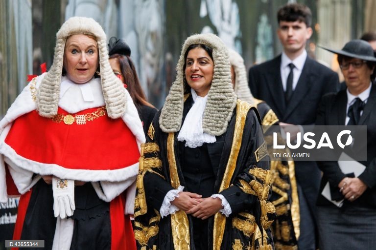 Londres: Início do ano judicial em Westminster.