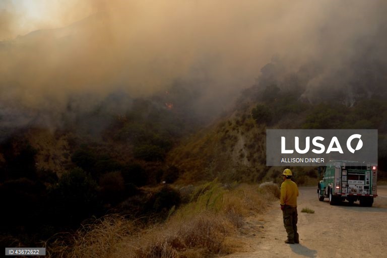 EUA: Incêndio florestal na Califórnia