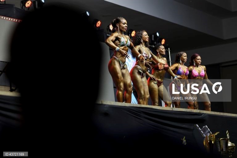 Quénia: Concurso de culturismo em Nairobi
