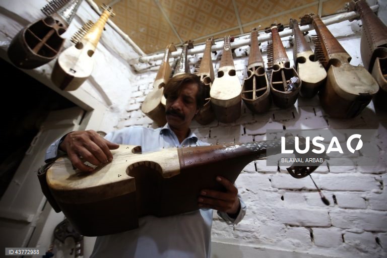 Paquistão: Fabrico artesanal de instrumentos de corda tradicionais em Peshawar