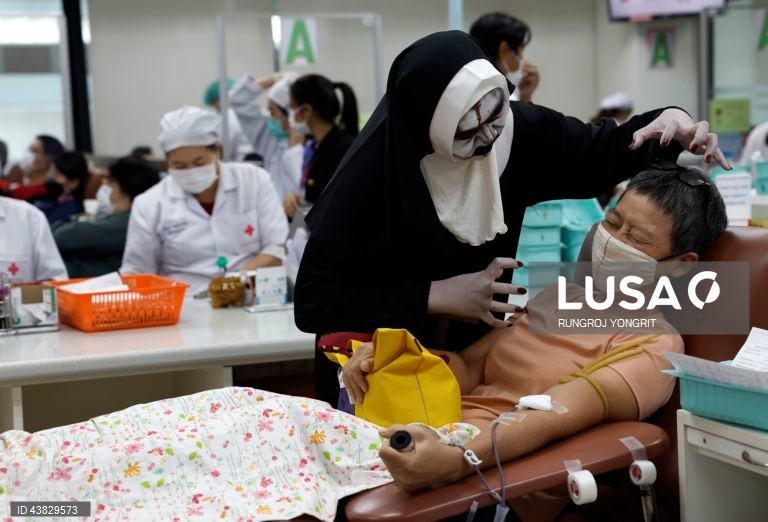 Tailândia: Lançada campanha de recolha de sangue no Dia das Bruxas para aumentar as reservas de sangue