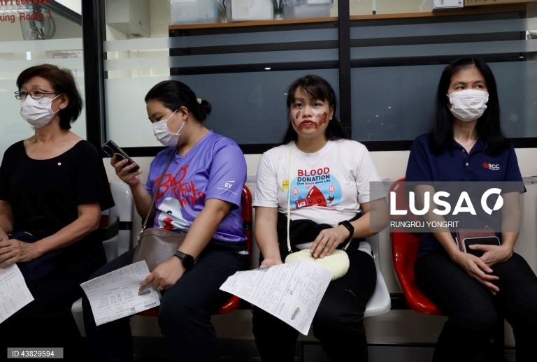 Tailândia: Lançada campanha de recolha de sangue no Dia das Bruxas para aumentar as reservas de sangue
