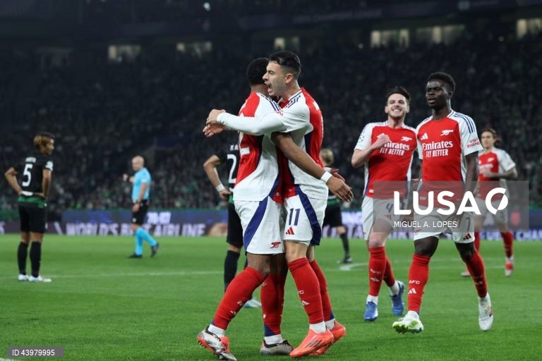 O Sporting sofreu hoje a primeira derrota na edição 2024/25 da Liga dos Campeões em futebol, ao ser goleado por 5-1 na receção aos ingleses do Arsenal, em encontro da quinta jornada da fase de liga.