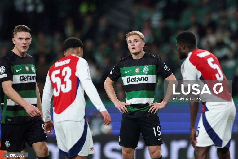 O Sporting sofreu hoje a primeira derrota na edição 2024/25 da Liga dos Campeões em futebol, ao ser goleado por 5-1 na receção aos ingleses do Arsenal, em encontro da quinta jornada da fase de liga.