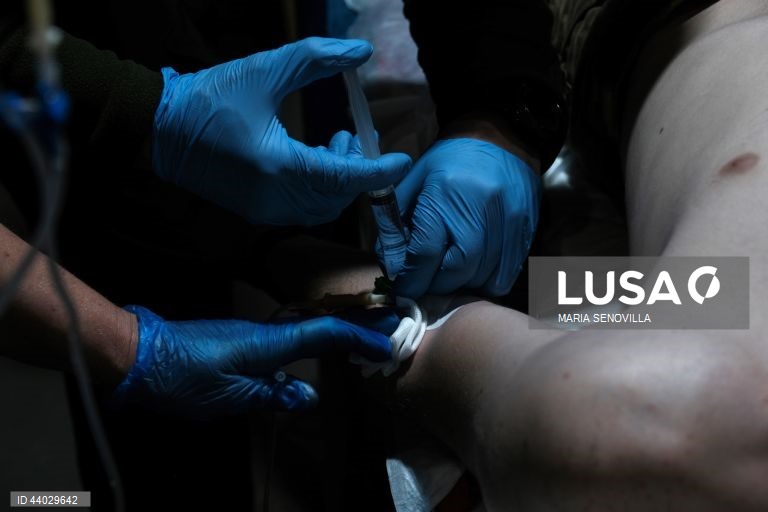 Ponto de estabilização médica da 5.ª Brigada de Assalto Separada da Ucrânia em Bakhmut