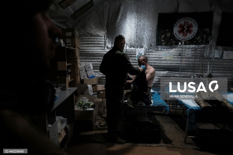 Ponto de estabilização médica da 5.ª Brigada de Assalto Separada da Ucrânia em Bakhmut