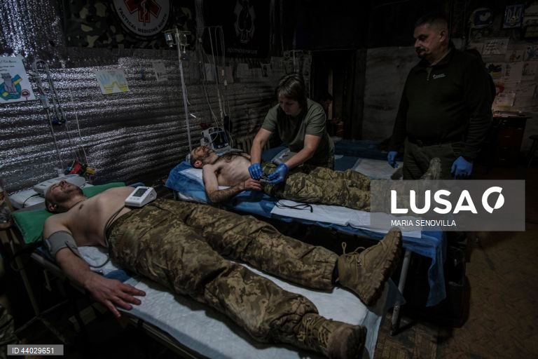 Ponto de estabilização médica da 5.ª Brigada de Assalto Separada da Ucrânia em Bakhmut