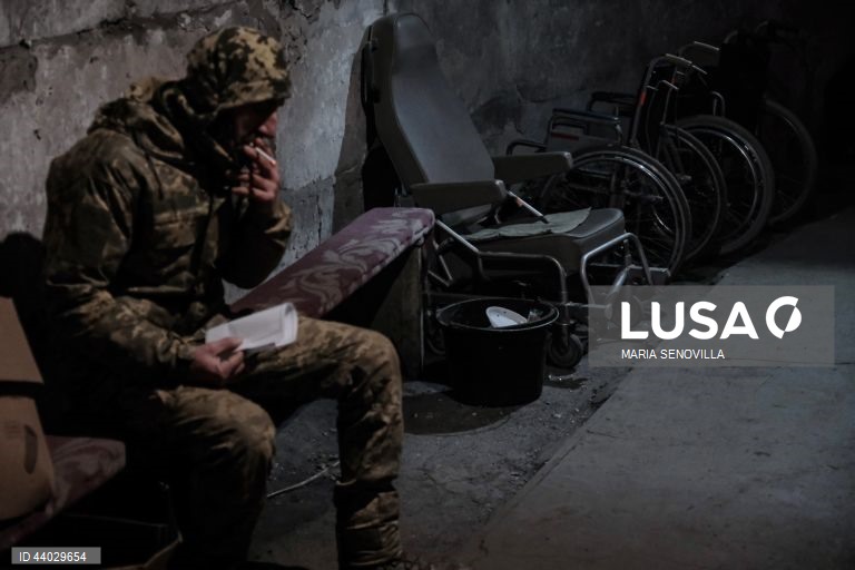 Ponto de estabilização médica da 5.ª Brigada de Assalto Separada da Ucrânia em Bakhmut