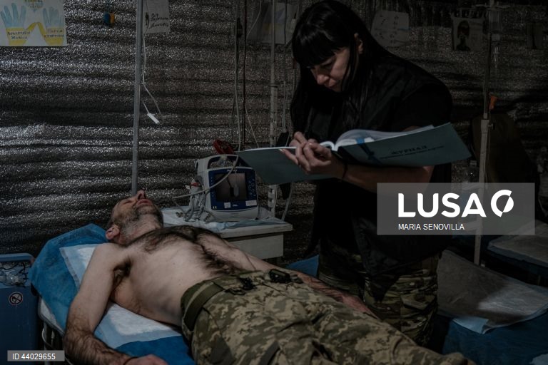 Ponto de estabilização médica da 5.ª Brigada de Assalto Separada da Ucrânia em Bakhmut